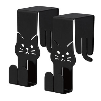 Fika Japan Fika Kitchen Hooks Black Cat S/2