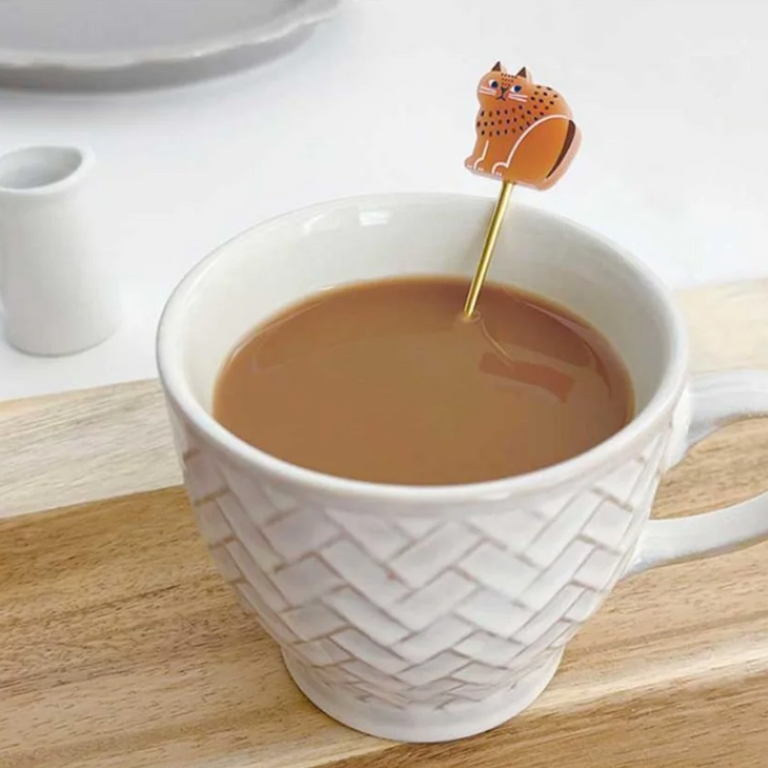 Fika Japan Fika Cat Teaspoon Brown