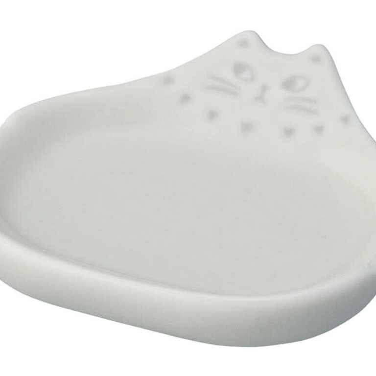 Fika Japan Fika Chopsticks Rest/ Small Dish White Cat