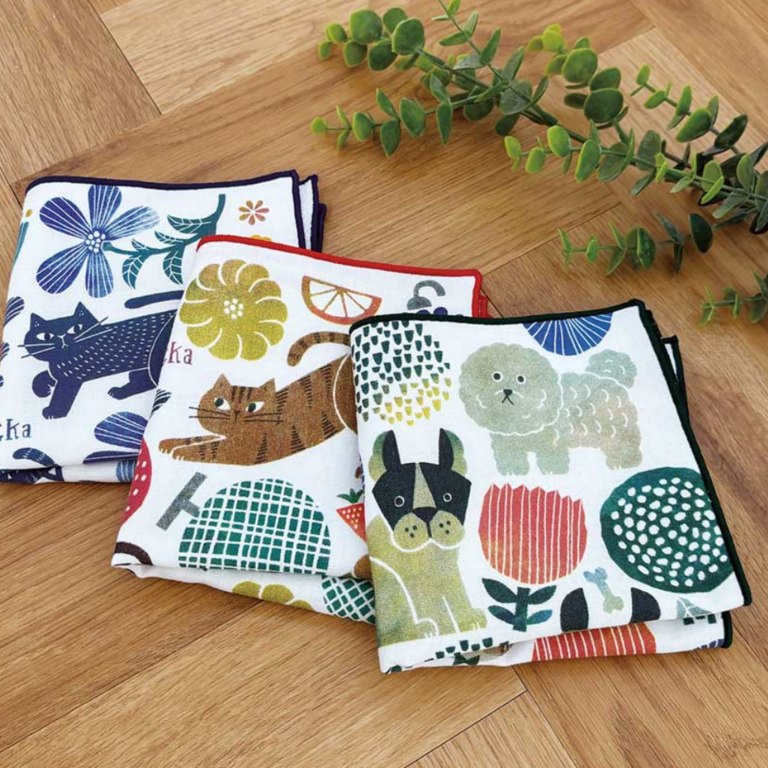 Fika Japan Fika Handkerchief Dogs
