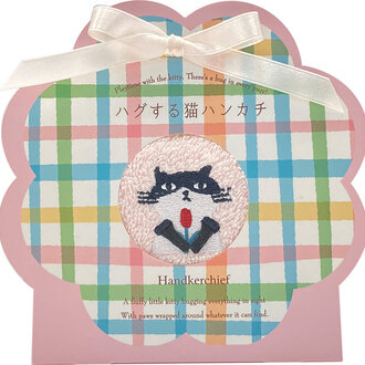 Fika Japan Fika Handkerchief Tuxedo Cat