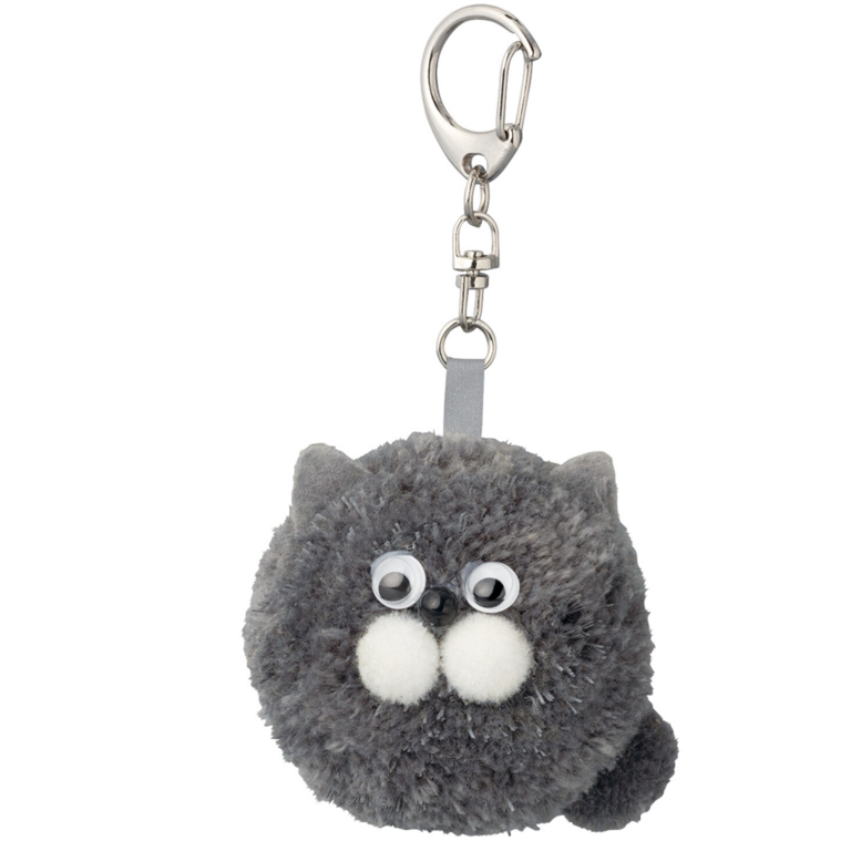 Fika Japan Fika Key Ring Charcoal Cat