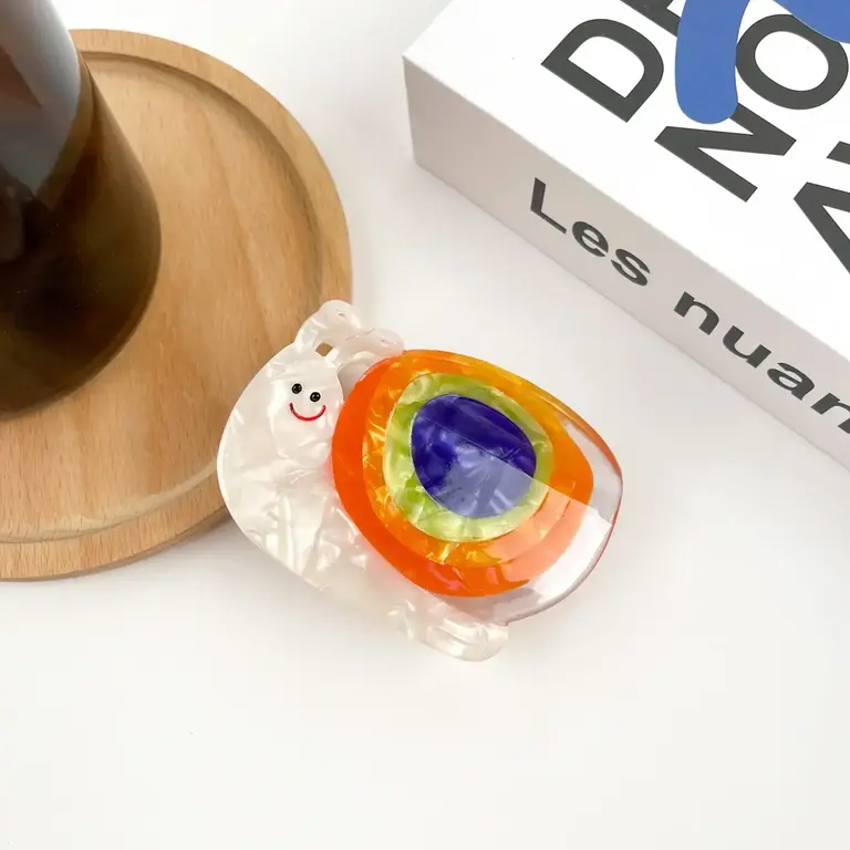 Diva Diva Hair Clip Rainbow Snail