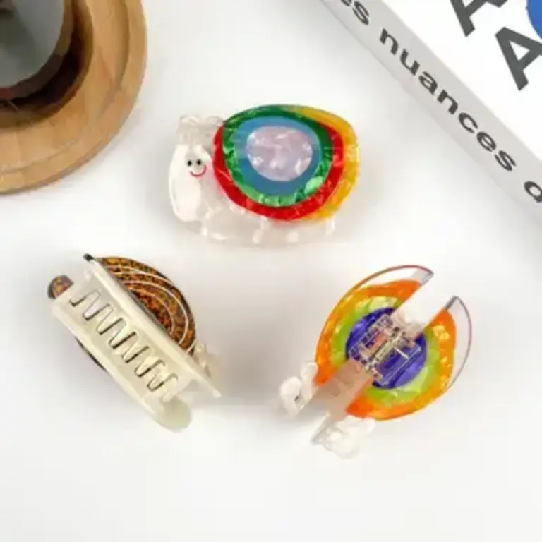 Diva Diva Hair Clip Rainbow Snail