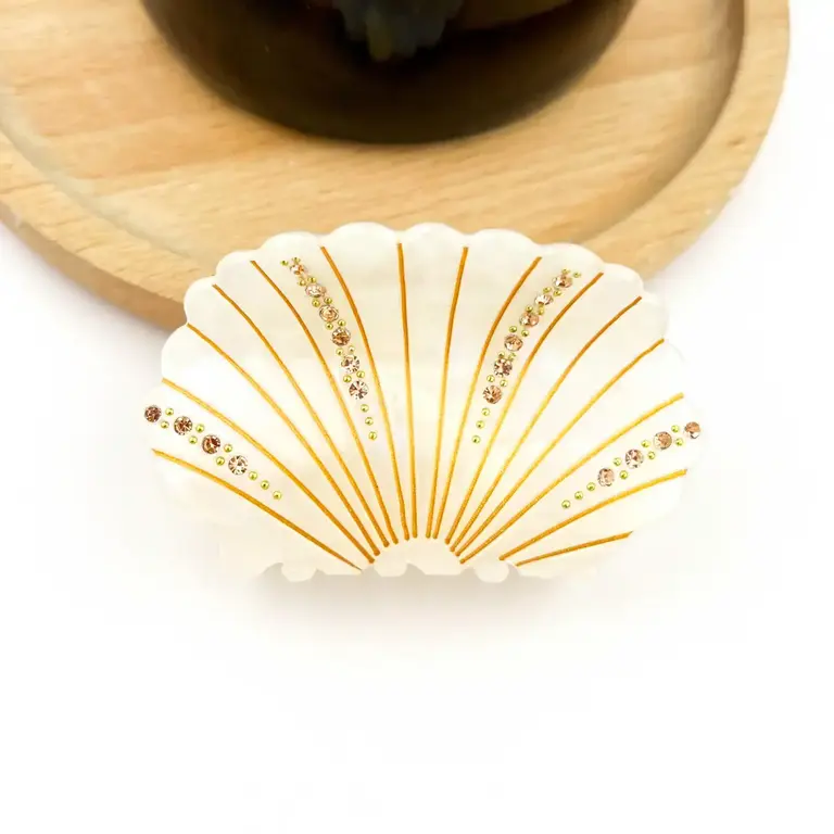 Diva Diva Hair Clip Shell White