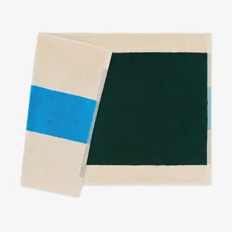 Suite702 Suite 702 Martens Luxury Bath Mat Aqua/Dark Green