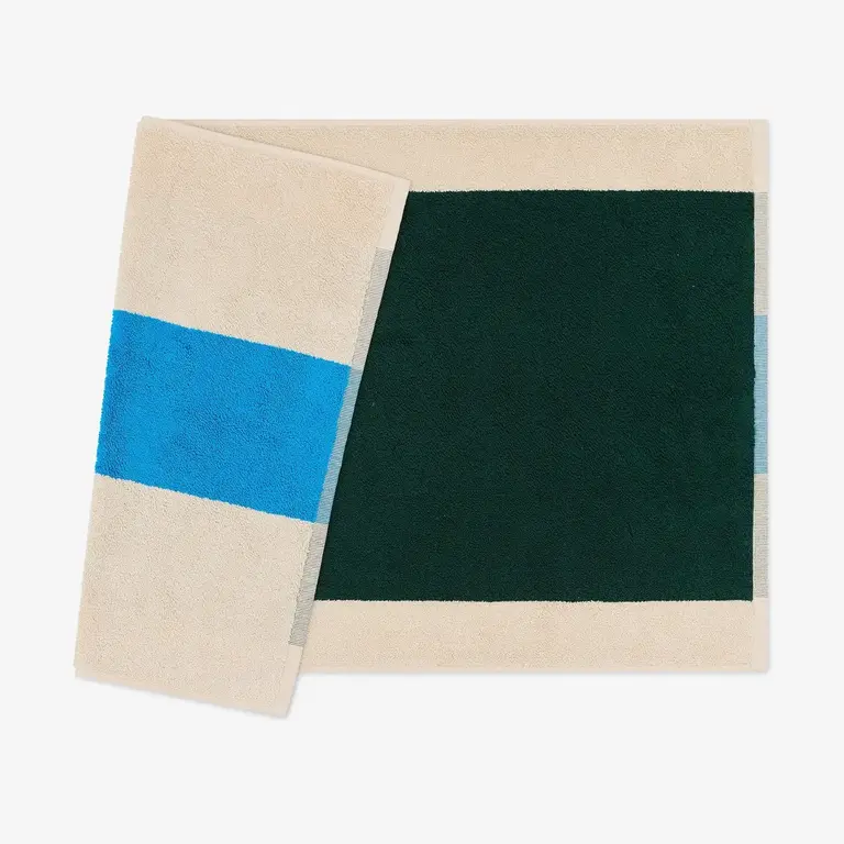 Suite702 Suite 702 Martens Luxury Bath Mat Aqua/Dark Green