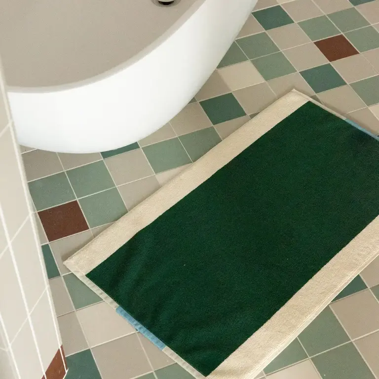 Suite702 Suite 702 Martens Luxury Bath Mat Aqua/Dark Green