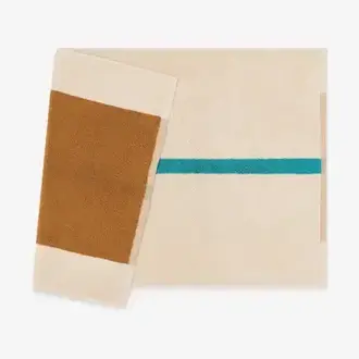 Suite702 Suite 702 Martens Luxury Bath Mat Toffee/Turquoise