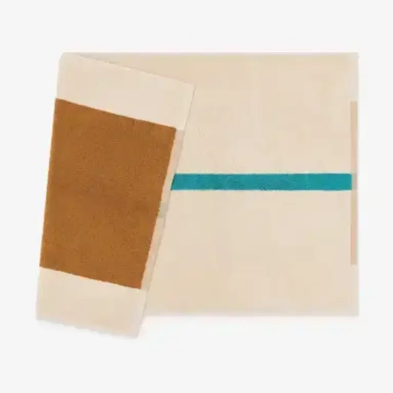 Suite702 Suite 702 Martens Luxury Bath Mat Toffee/Turquoise
