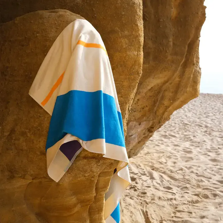 Suite702 Suite 702 Martens Luxury Beach Towel Aqua/Orange