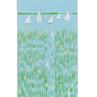Ramus Ramus Turkish Cotton Beach Towel 37x71" Marshland