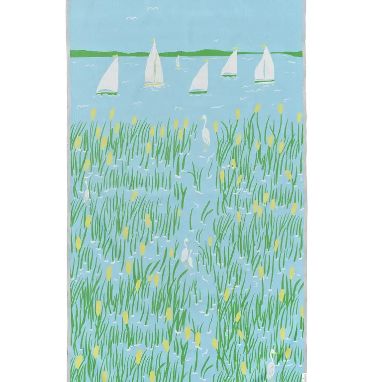 Ramus Ramus Turkish Cotton Beach Towel 37x71" Marshland