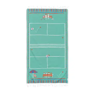 Ramus Ramus Turkish Cotton Beach Towel 37x71" Pickleball
