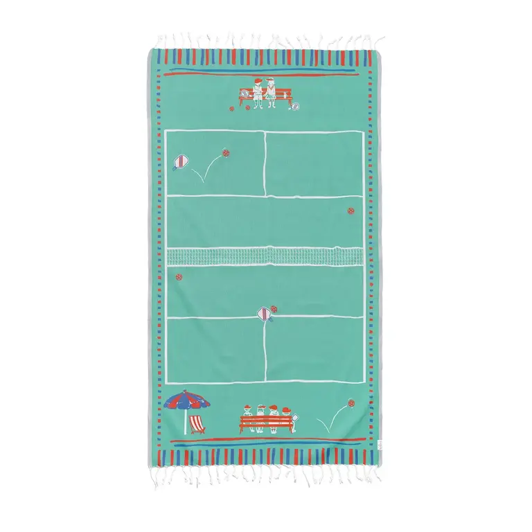 Ramus Ramus Turkish Cotton Beach Towel 37x71" Pickleball