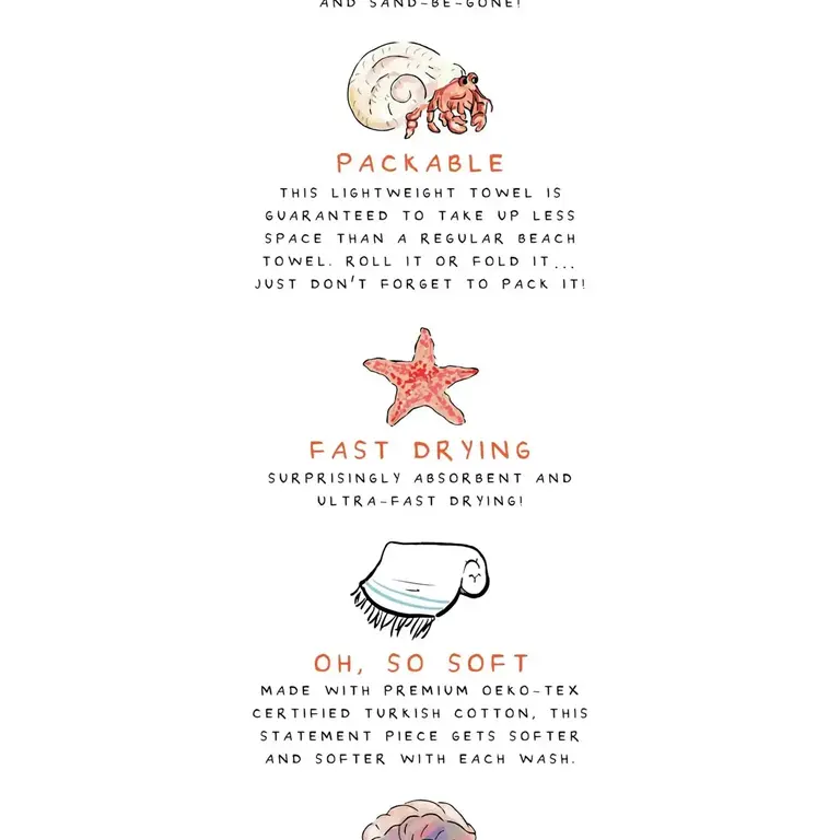 Ramus Ramus Turkish Cotton Beach Towel 37x71" Regatta