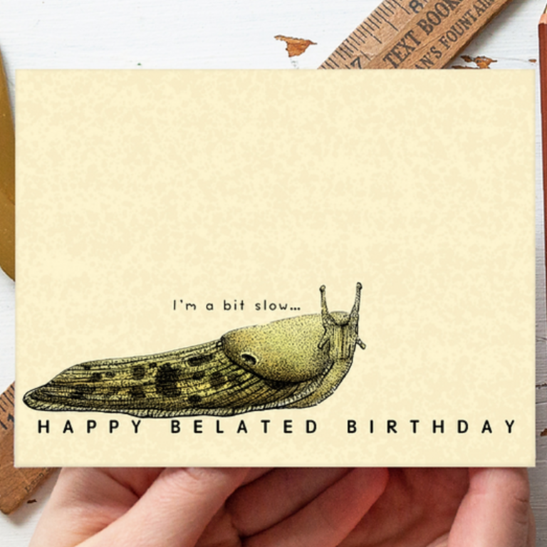 Yellow Canary - Belated Sluggo Card