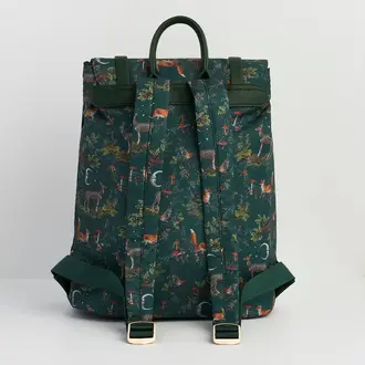Fable England Fable Into the Woods Green Buckle Medium Backpack