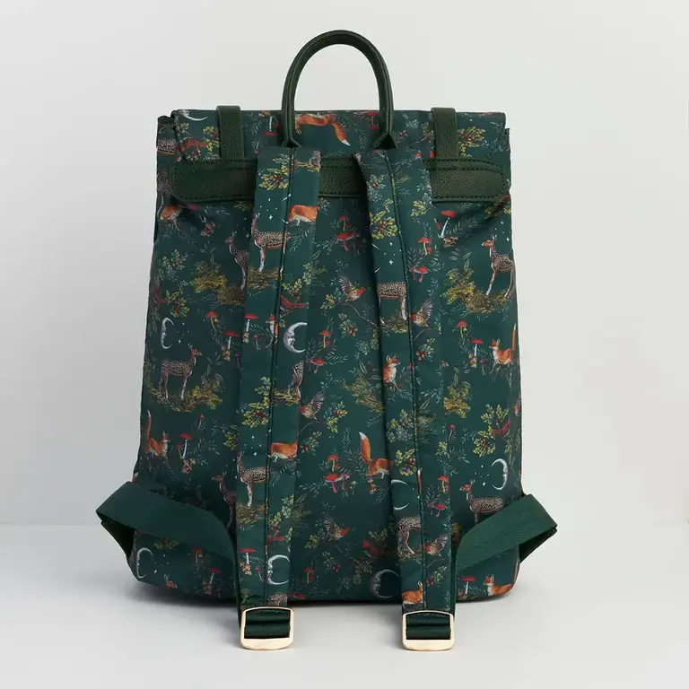 Fable England Fable Into the Woods Green Buckle Medium Backpack