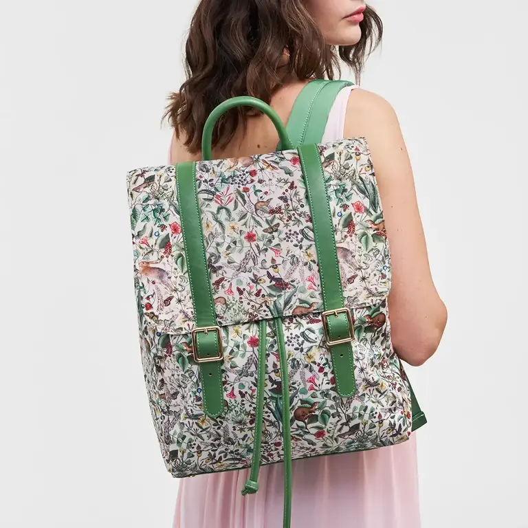 Fable England Fable Garden Floral Cream Backpack