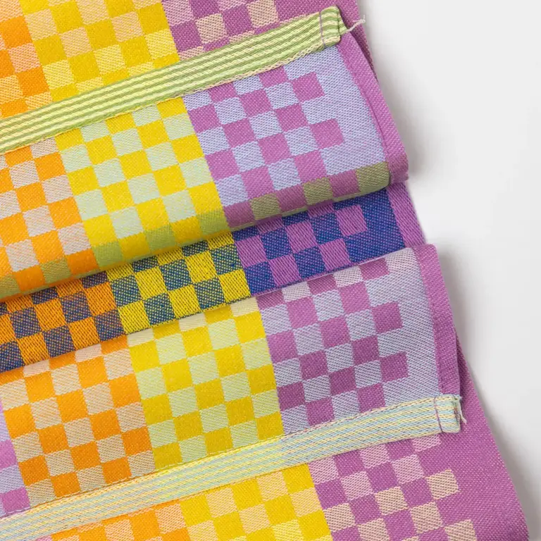 Foekje Fleur Foekje Fleur Tea Towel #136B Checkered Check