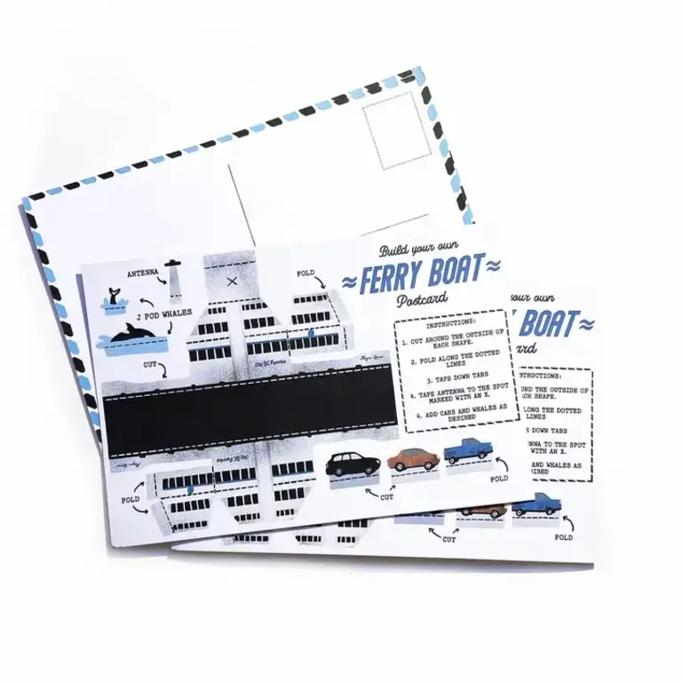 Hissing Mink Hissing Mink Build Your Own Ferry Postcard