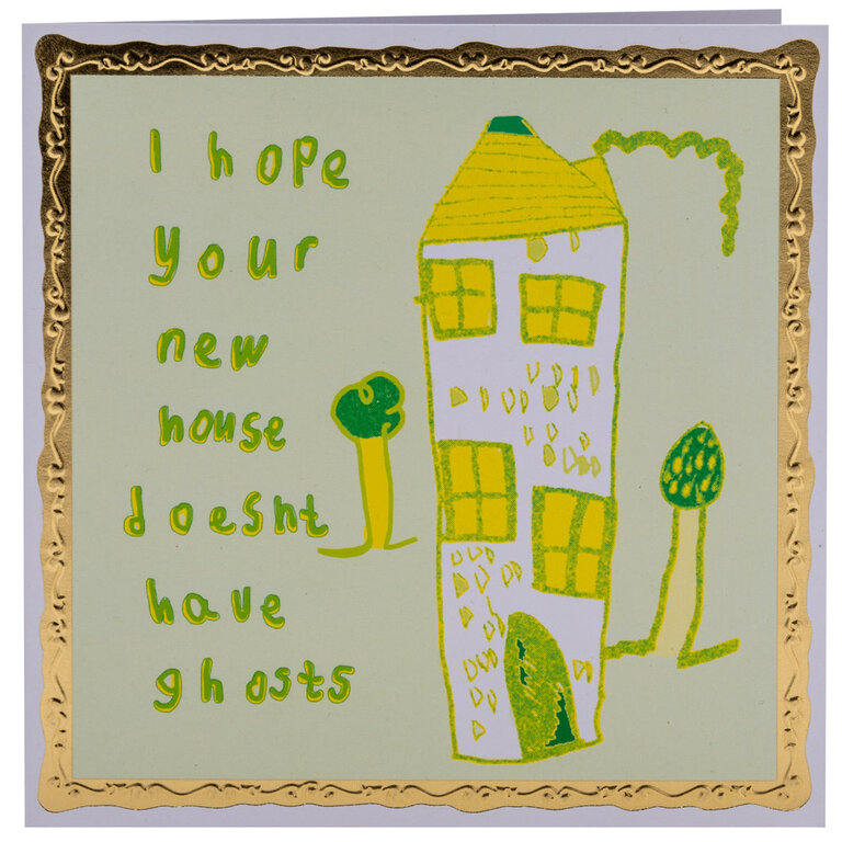 Paper E Clips PEC Hope Your New House Doesn't Have Ghosts Card