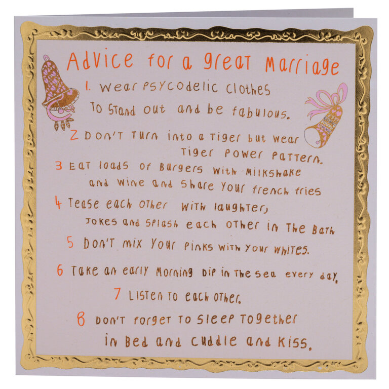 Paper E Clips PEC Advice For A Great Marriage Card