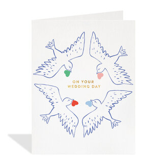 Paper E Clips PEC  Wedding Day Birds Card