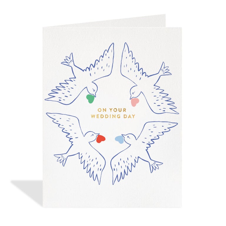 Paper E Clips PEC  Wedding Day Birds Card