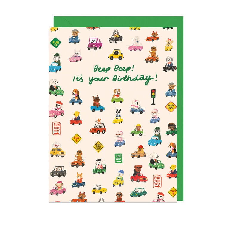 Paper E Clips PEC Beep Beep Birthday Card