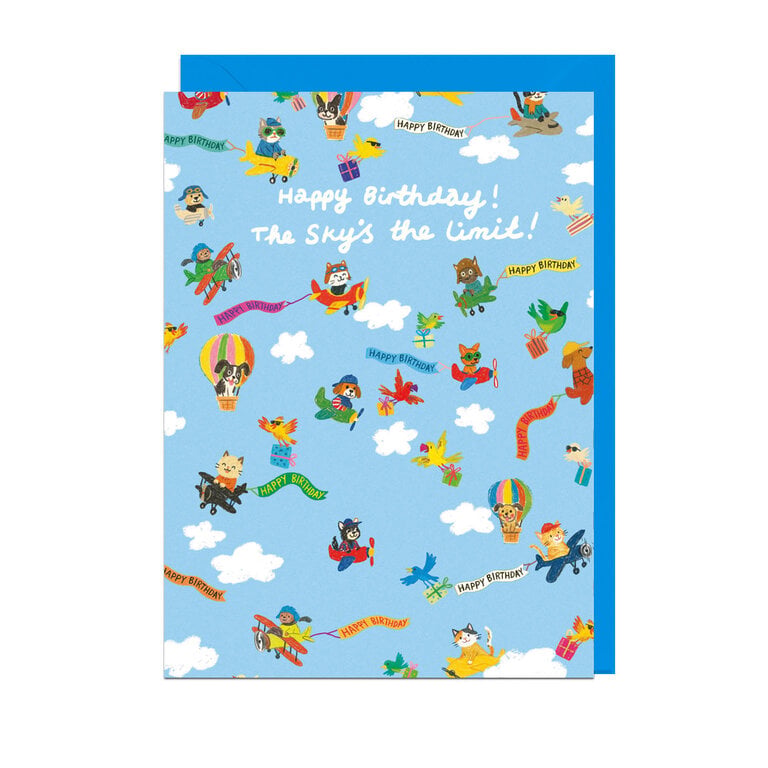 Paper E Clips PEC Sky's The Limit Birthday Card