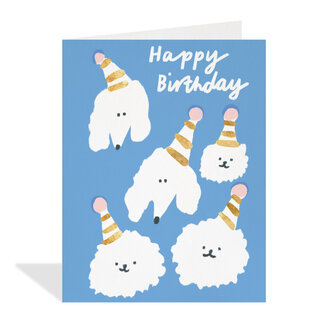 Paper E Clips PEC Birthday Poodles Card