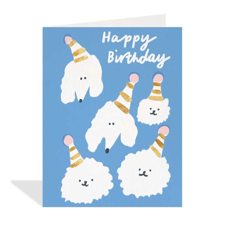 Paper E Clips PEC Birthday Poodles Card