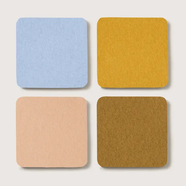 Graf Lantz Graf Lantz Merino Coasters Set 4 Square - Roots