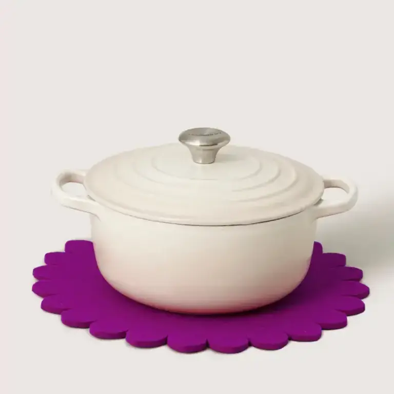 Graf Lantz Graf Lantz Merino Wool Crest Trivet 12" Fuchsia