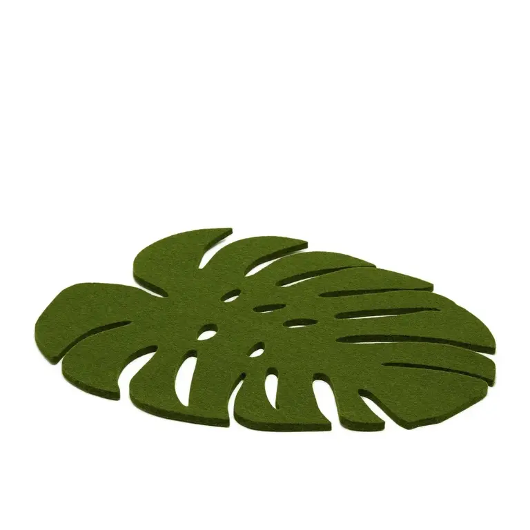 Graf Lantz Graf Lantz Felt Monstera Trivet Loden Large