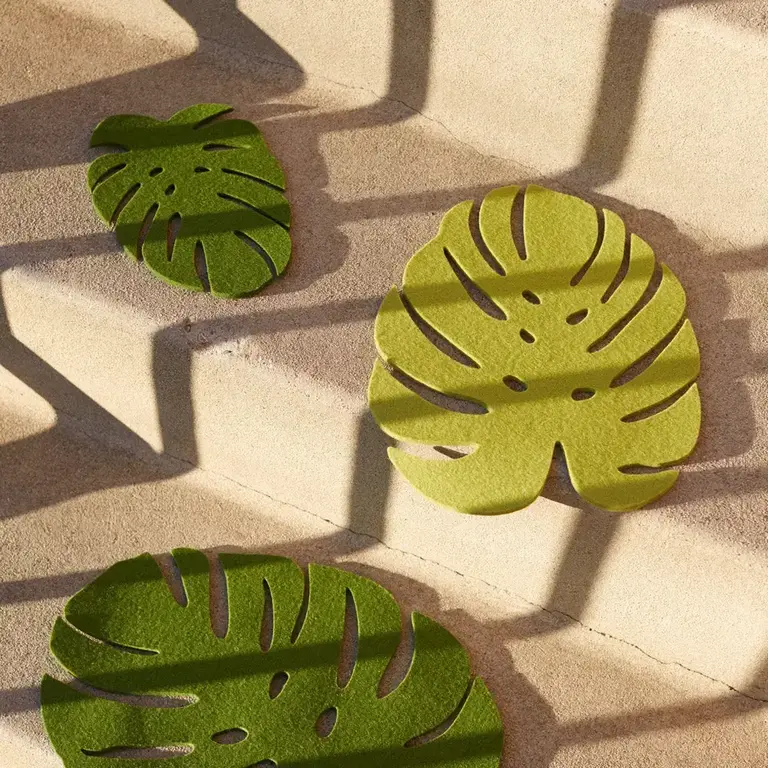 Graf Lantz Graf Lantz Felt Monstera Trivet Loden Large