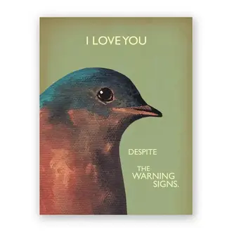The Mincing Mockingbird Mincing Mockingbird  Warning Signs Card
