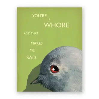 The Mincing Mockingbird Mincing Mockingbird  Whore Card