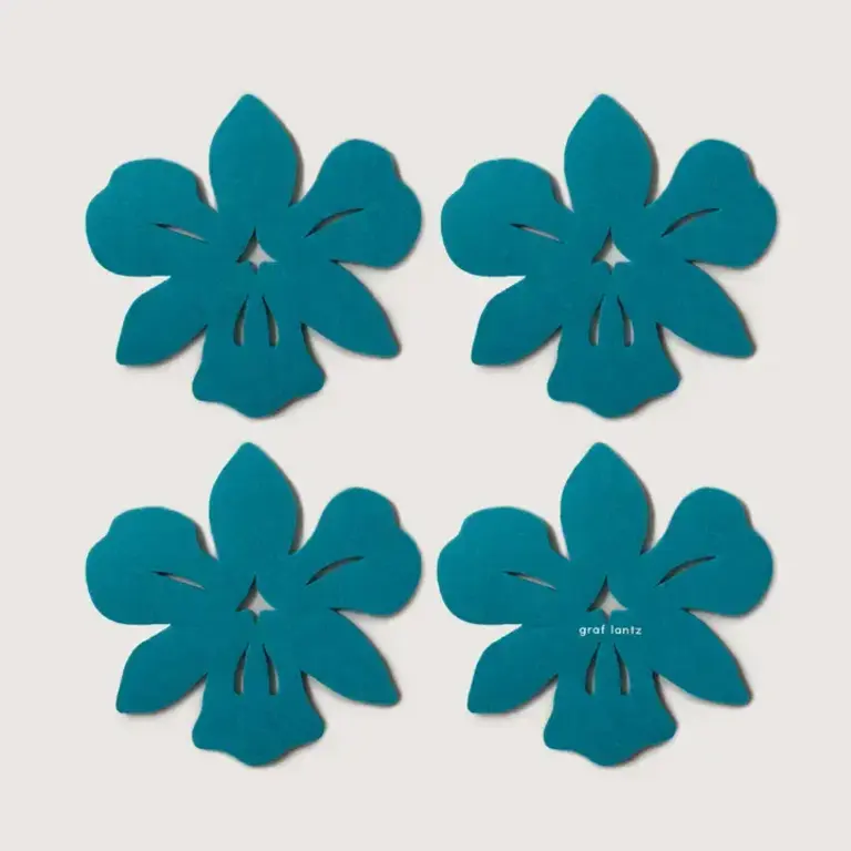 Graf Lantz Graf Lantz Merino Wool Coaster S 4 Orchid Turquoise