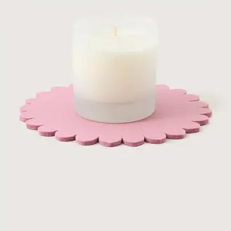 Graf Lantz Graf Lantz Merino Wool Crest Trivet 8" Mauve