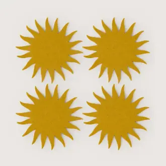 Graf Lantz Graf Lantz Merino Wool Coasters S 4 Sunburst