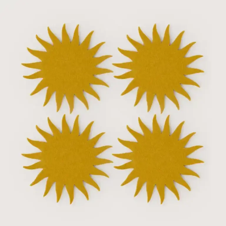 Graf Lantz Graf Lantz Merino Wool Coasters S 4 Sunburst