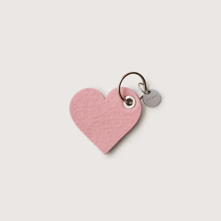Graf Lantz Graf Lantz Merino Heart Key Fob - Rock Salt
