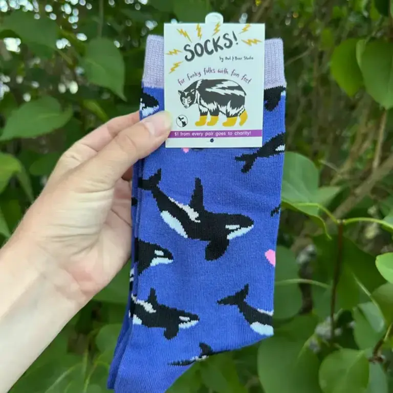 Owl & Bear Owl & Bear Bamboo Orca Socks