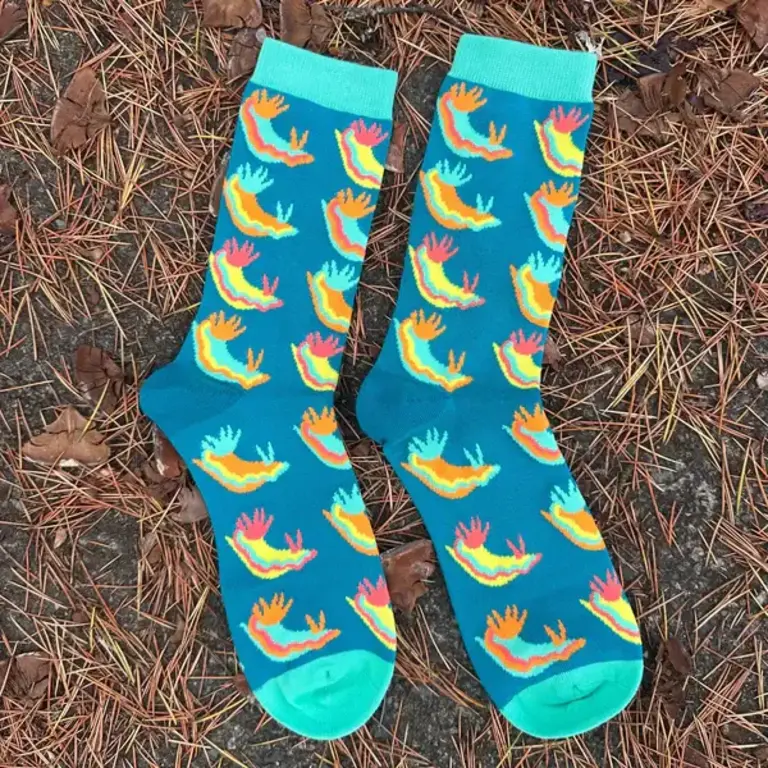 Owl & Bear Owl & Bear Bamboo Nudibranch Socks Neon