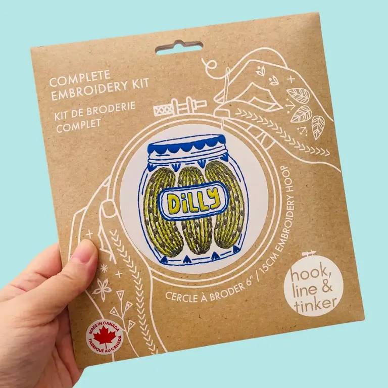 Hook Line & Tinker Hook Line & Tinker Embroidery Kit  - Pickles