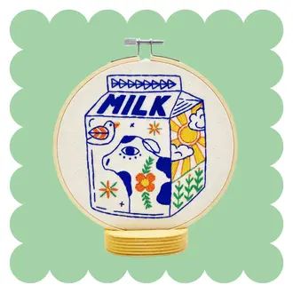 Hook Line & Tinker Hook Line & Tinker Embroidery Kit -Milk Carton