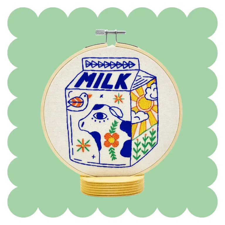 Hook Line & Tinker Hook Line & Tinker Embroidery Kit -Milk Carton